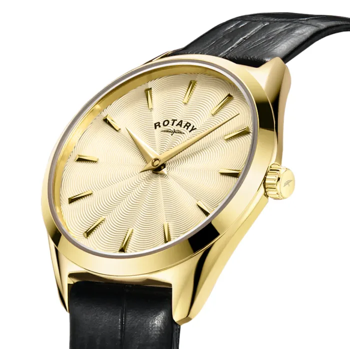 Ladies Rotary Ultra Slim Leather Strap Watch - Image 3