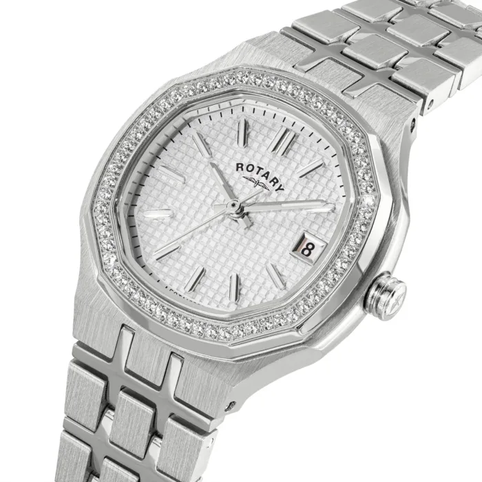 Ladies Rotary Brilliance Stone Set Bracelet Watch - Image 2